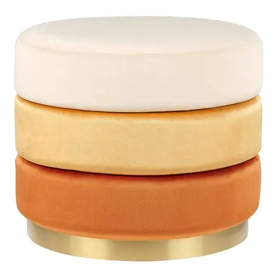 Pouffe LOUIN Orange Velvet