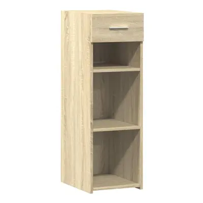 (sonoma oak) vidaXL Sideboard Storage Cupboard Cabinet Highboard Smoked Oak Engineered Wood