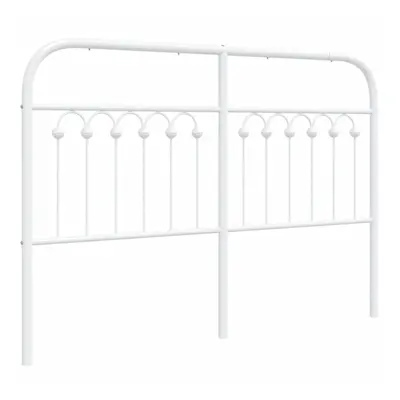 (white, cm) vidaXL Metal Headboard Bedroom Home Bed Header Bed Headboard White cm