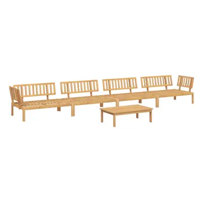 vidaXL Garden Pallet Sofa Set Piece Outdoor Pallet Sofa Solid Wood Acacia