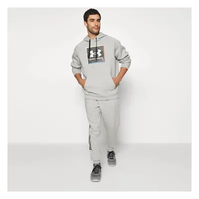 (Grey, M) Under Armour Mens Rivel Graphic Tracksuit