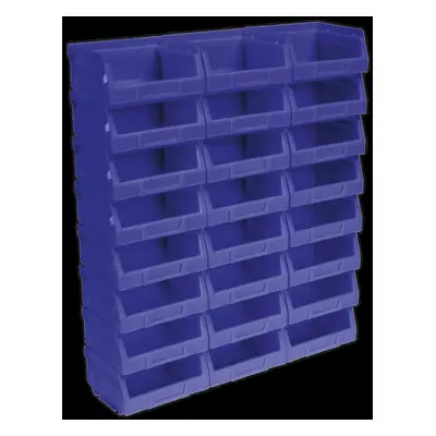 Plastic Storage Bin x x 55mm - Blue Pack of