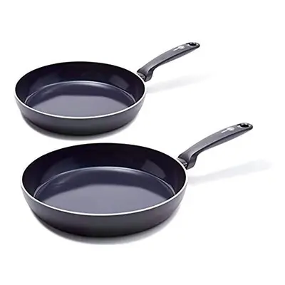 GreenPan Frying Pan Set, Non Stick, Toxin Free Ceramic Pans - Induction & Oven Safe Cookware - 2