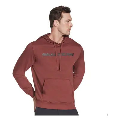 (XL, Andorra) Skechers Mens Heritage II Pullover Kangaroo Pocket Comfort Fit Hoody