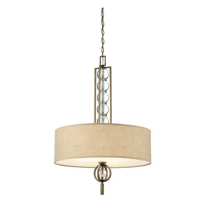 3 Bulb Ceiling Pendant Light Fitting Cambridge Bronze LED E27 100W Bulb