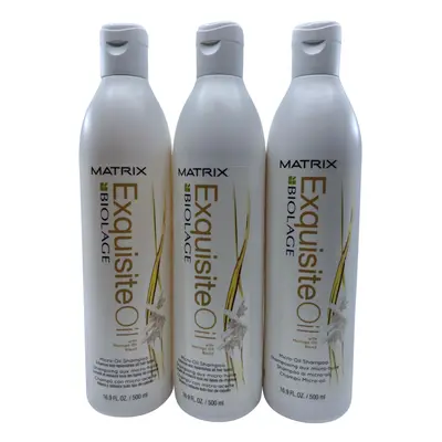 Matrix Biolage Micro Oil Shampoo Moringa Oil All Hair Types 16.9 OZ Set of