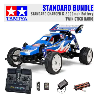 TAMIYA RC Rising Fighter Buggy 1:10 Standard Stick Radio Bundle