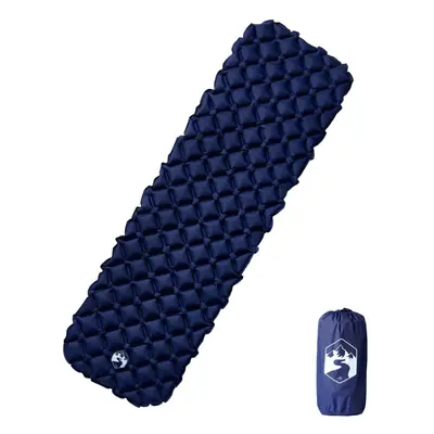 (navy blue) vidaXL Inflating Camping Mattress Outdoor Air Mattress Picnic Sleeping Mat