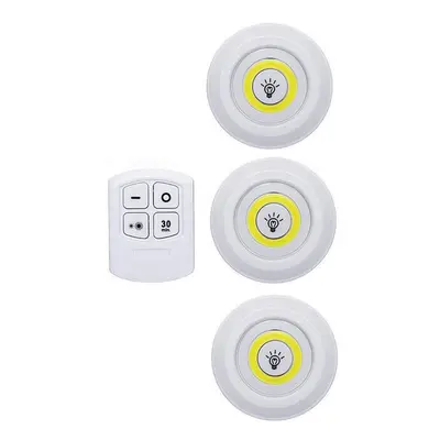 (Cold White, controller Lamp) Super Bright Cob Under Cabinet Light LED Wireless Remote Control D