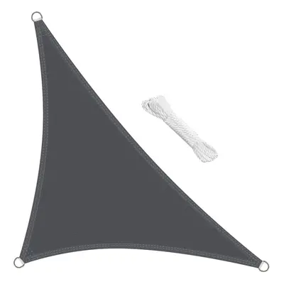 swift Sun Shade Sail 3.5x3.5x4.9 Meter Right Triangle, Anthracite