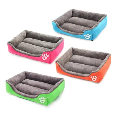 (Blue) Large Pet Bed Cushion Fabric Pet Bed with Anti-biting Prevent Scratching Wear-resisting D