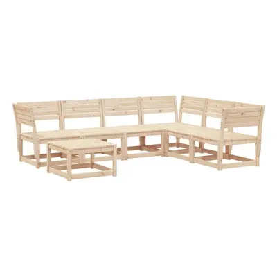 vidaXL Garden Lounge Set Piece Outdoor Lounge Set Chair Solid Wood Pine