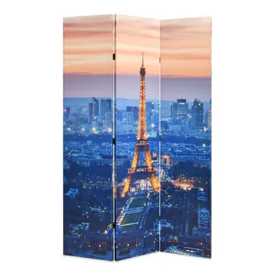 vidaXL Folding Room Divider 120x170cm Paris by Night Paravent Privacy Scrren