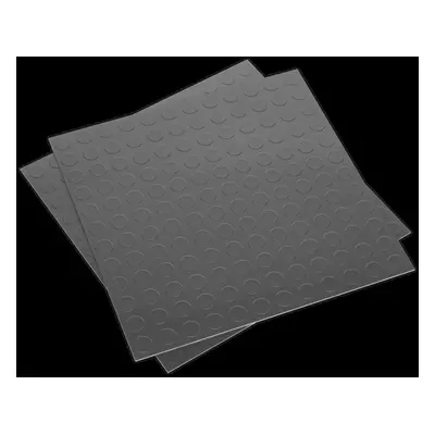 Vinyl Floor Tile with Peel & Stick Backing - Silver Coin Pack of