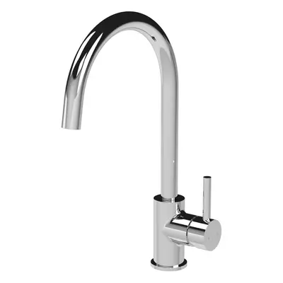 Minimalist Kitchen Mono Mixer Tap with Lever Handle, 436mm - Chrome