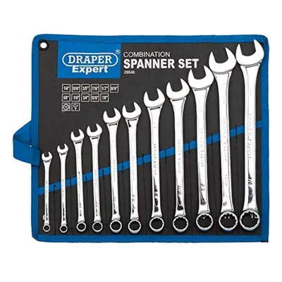 Draper Expert HI-TORQ? 1/4" to 7/8" Combination Spanner Set | Piece Chrome Vanadium Steel Hand T