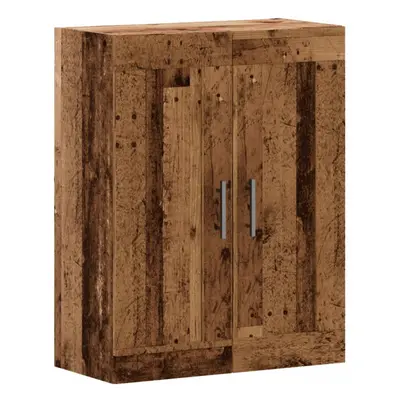 (old wood) vidaXL Wall Mounted Cabinet Hanging Storage Cabinet Old Wood Engineered Wood