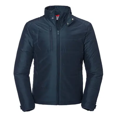 (L, French Navy) Russell Mens Cross Jacket