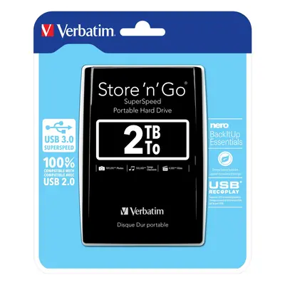 Verbatim Store 'n' Go 2048GB Black external hard drive