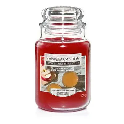 Yankee Candle Apple Cinnamon Cider - Large Jar - Autumn cosy scent of spicy blend of apple cider