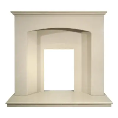 Adam Valletta Roman Marble Fireplace with Downlights, Inch