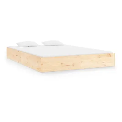 vidaXL Bed Frame Bed Base Wooden Platform Bed Solid Wood 150x200 cm King Size