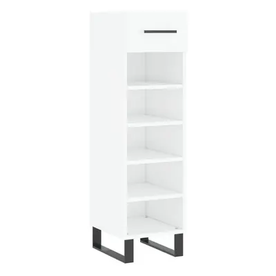 (high gloss white) vidaXL Shoe Cabinet Shoe Storage Shelf Shoe Rack Grey Sonoma Engineered Wood