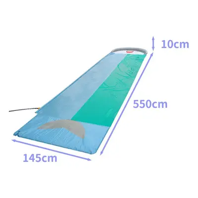 (Blue) Summer watermelon/Shark Double Slipway Swiming Pool Play Mat