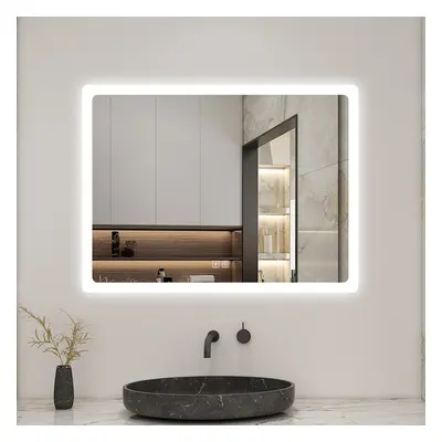 60x80cm Bluetooth Bathroom Mirror with Shaver Socket