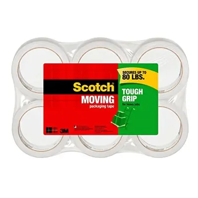 Scotch Tough Grip Moving Packaging Tape, 1.88 in. x 43.7 yd., Roll/sPack