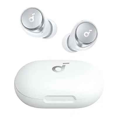 Soundcore by Anker Space A40 Auto-Adjustable Active Noise Cancelling Wireless Earbuds, Reduce No