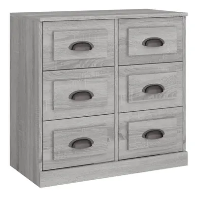 (grey sonoma) vidaXL Sideboard Storage Cabinet Storage Cupboard Highboard Engineered Wood