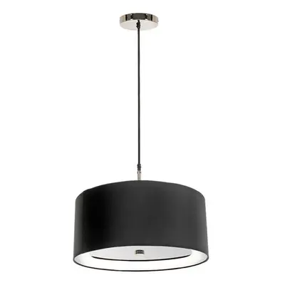 3 Bulb Ceiling Pendant Light Fitting Black LED E27 60W Bulb