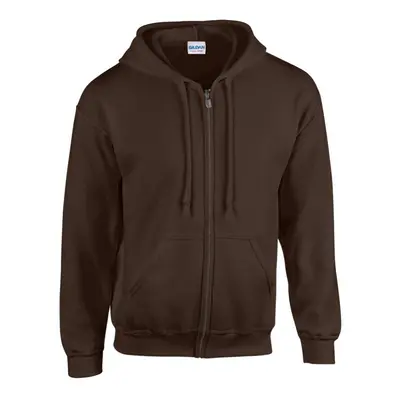 (3XL, Dark Chocolate) Gildan Mens Heavy Blend Full Zip Hoodie