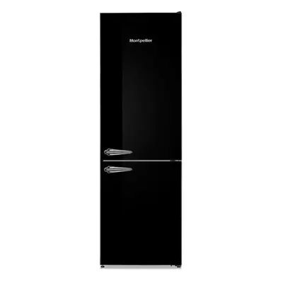 295litre RETRO Fridge Freezer Frost Free Class E Black