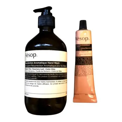 Aesop Resurrection Aromatique DUO - Hand Wash (169 oz) + Hand Balm (258 oz) All Natural Hand Was