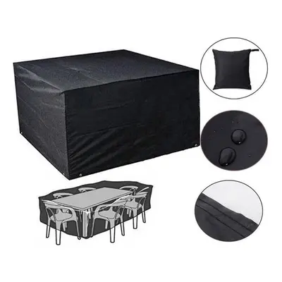 (S) Garden Patio Furniture Set Cover Dust Wind Waterproof Oxford Fabric Table Chair Shelter