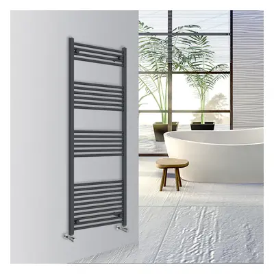 (Anthracite, 1600x600mm) Warmehaus Straight Bathroom Heated Towel Rail Warmer Radiator Central H