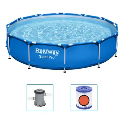 Bestway Steel Pro Frame Pool Outdoor Above Ground Pool Garden Swimming Pool