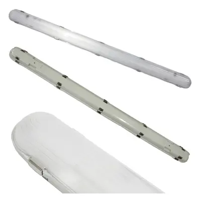 3x IP65 LED Batten Light Fitting 4FT 24W 2400lm 4000K Non Corrosive Warehouse