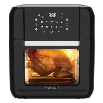 Statesman SKAO11015BK Digital 10-In-1 Air Fryer Litre, Pre Set Cooking Programmes, Black