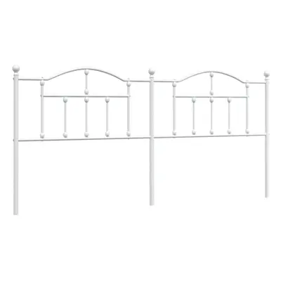 (white, cm) vidaXL Metal Headboard for Bedroom Bed Header Bed Headboard Tall Headboard