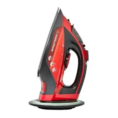 Morphy Richards Cordless Steam Iron easyCHARGE Cord-Free, W, Red/Black