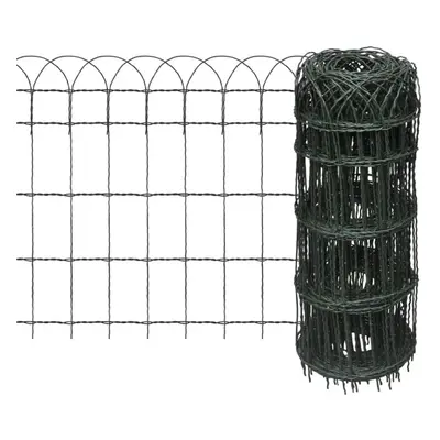 vidaXL Garden Border Fence 25x0.65m Lawn Path Grass Edging Panel Mesh Barrier