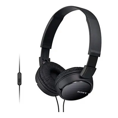 Sony MDR-ZX110AP Overhead Headphones with In-Line Control - Black