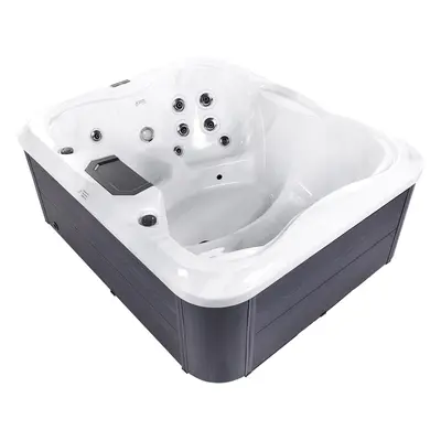 Square Hot Tub with LED White ARCELIA