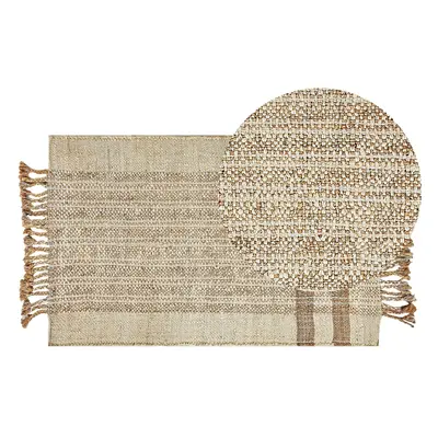 Jute Area Rug x cm Beige ORTAOBA