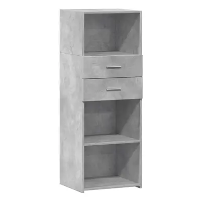 (concrete grey) vidaXL Highboard Sideboard Cabinet Storage Cupboard Brown Oak Engineered Wood