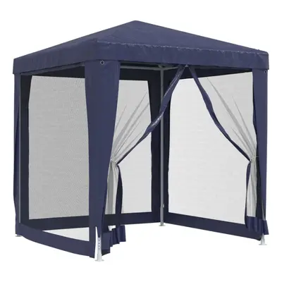 (Blue, x x cm (L x W x H)) vidaXL Party Tent with Mesh Sidewalls Canopy Gazebo Multi Colours Mul