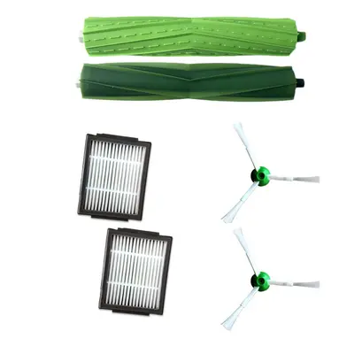 2pcs Hepa Filter Side Brush Roll for iRobot Roomba i7 E5 E6 Series Robot Vacuum Cleaner Replacem